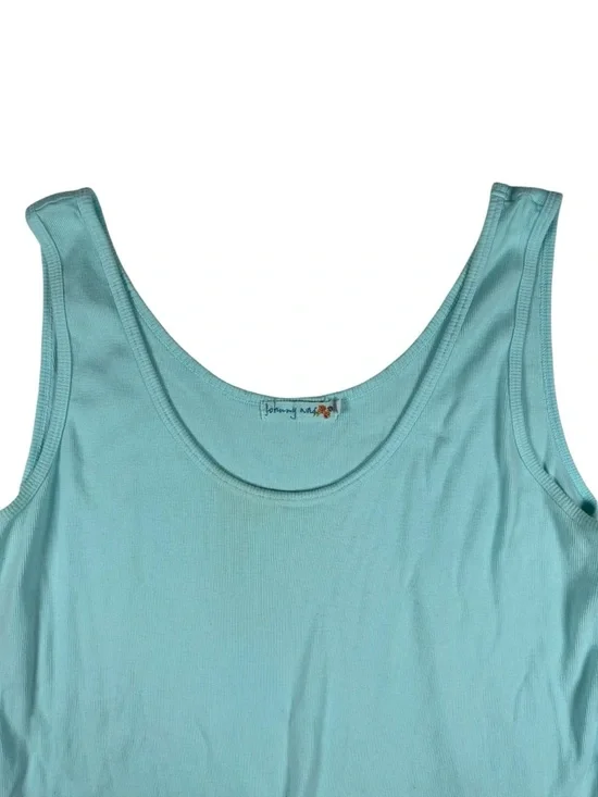 Johnny Was Ribbed Tank Top - Light Blue - 1X - Picture 3 of 8